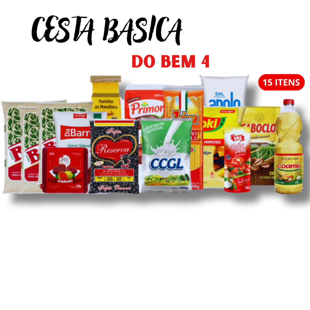 CESTA BASICA DO BEM 4:                     R$ 99,50