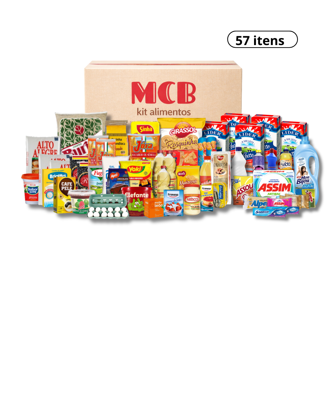 KIT ALIMENTAÇÃO FAMÍLIA MCB — MODELO 2:  R$526,15