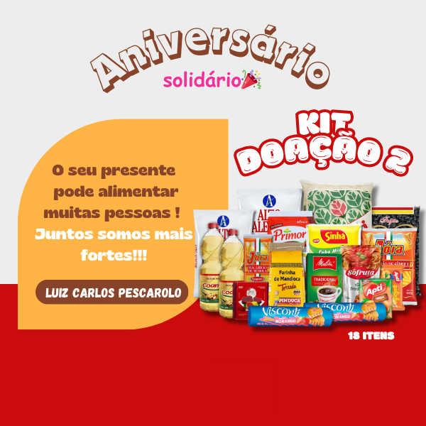 kit DOAÇÃO  3 : R$ 117,73