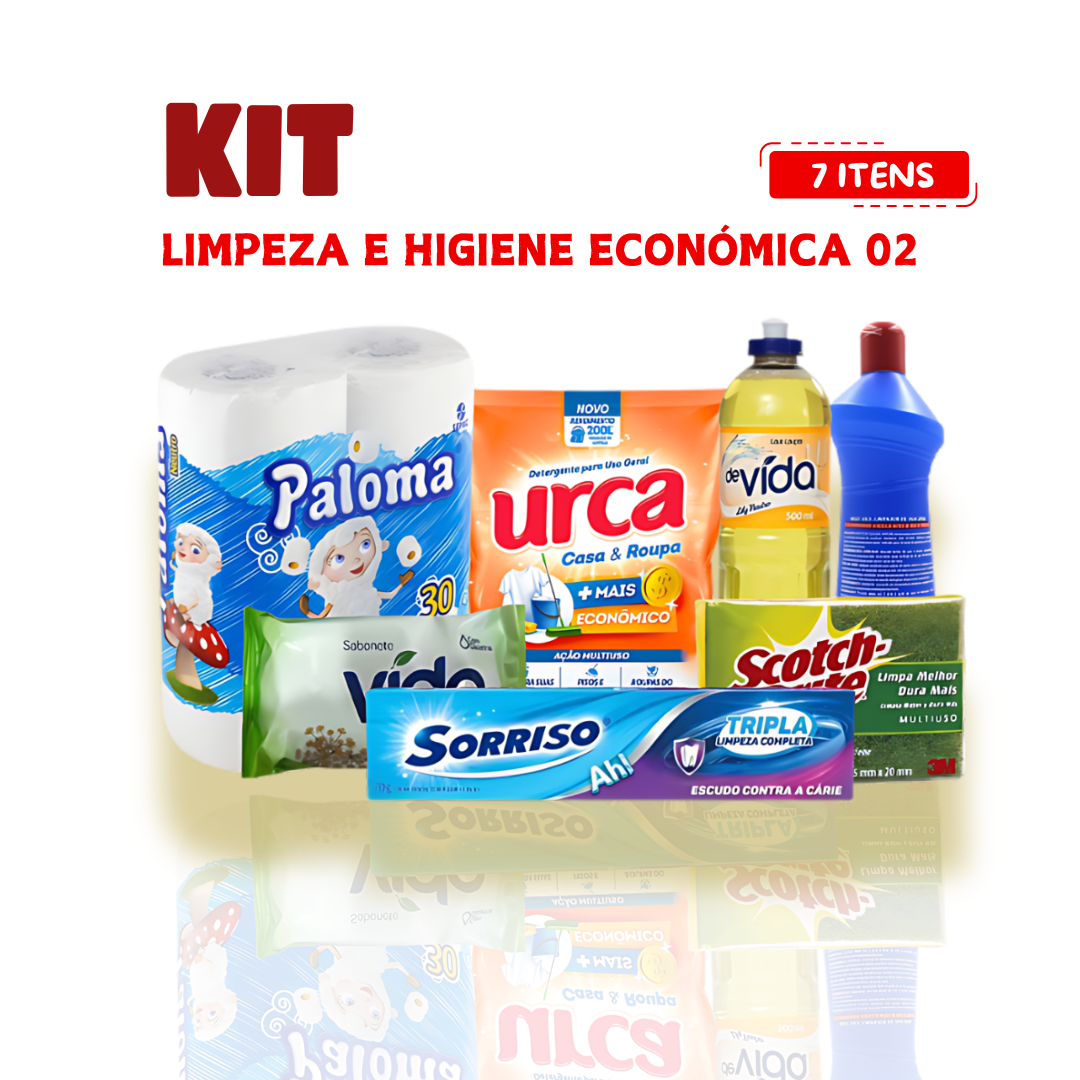 KIT LIMPEZA E HIGIENE ECONÔMICA 02 : R$ 36,80